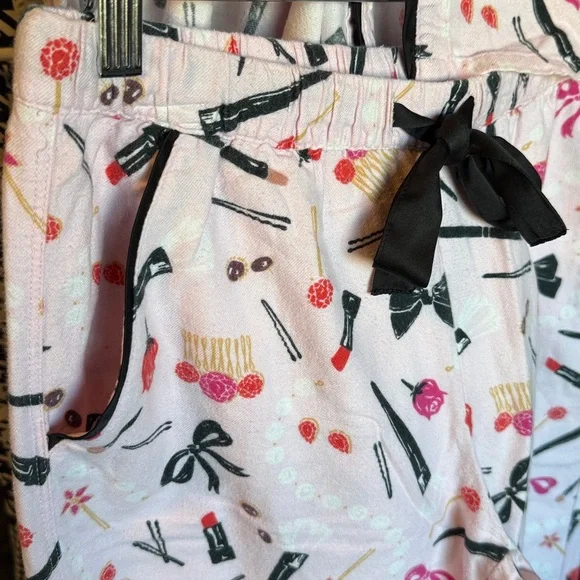kate spade Pink Bow and Lipstick Pajama Set - Picture 4 of 7
